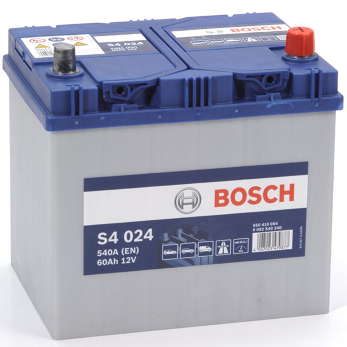BOSCH Batterie Bosch S4024 60Ah 540A BOSCH pas cher 