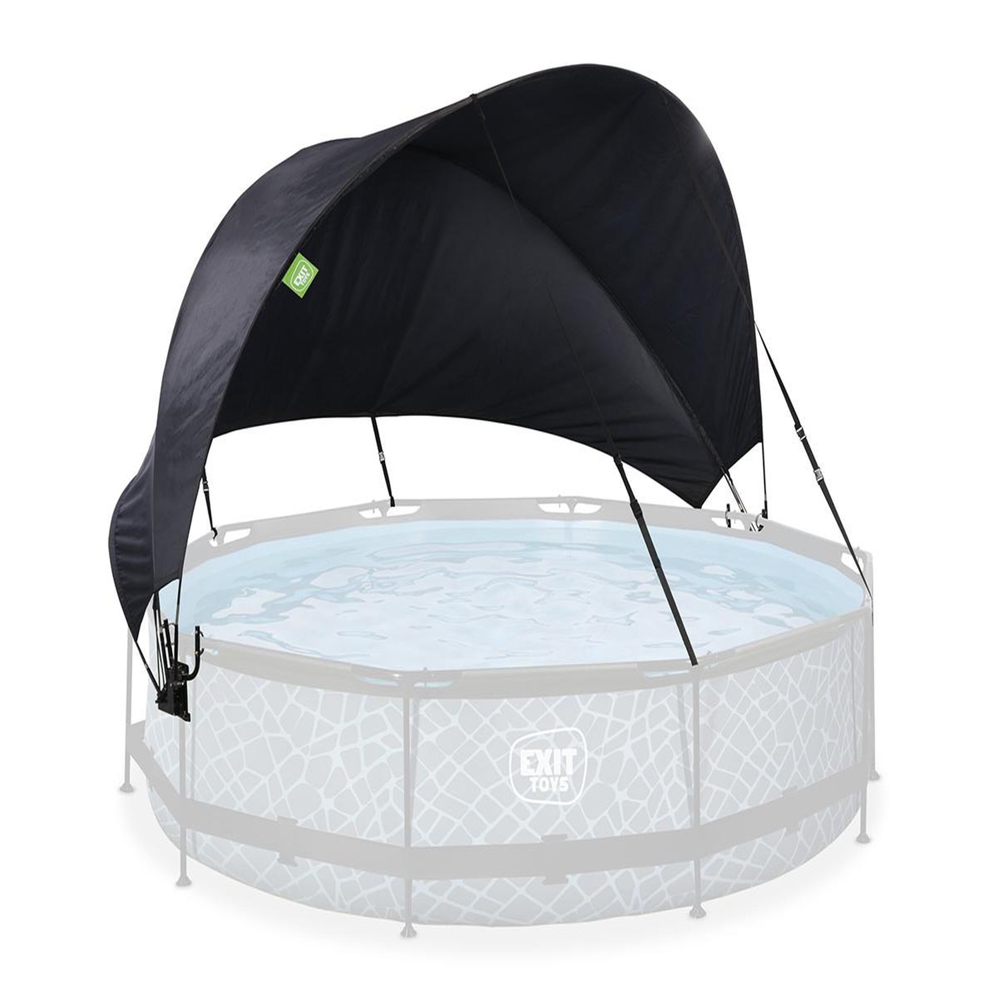 EXIT TOYS Voile d'ombrage pour piscine tubulaire ronde Ø 3,60 à 3,70 m - Exit Toys
