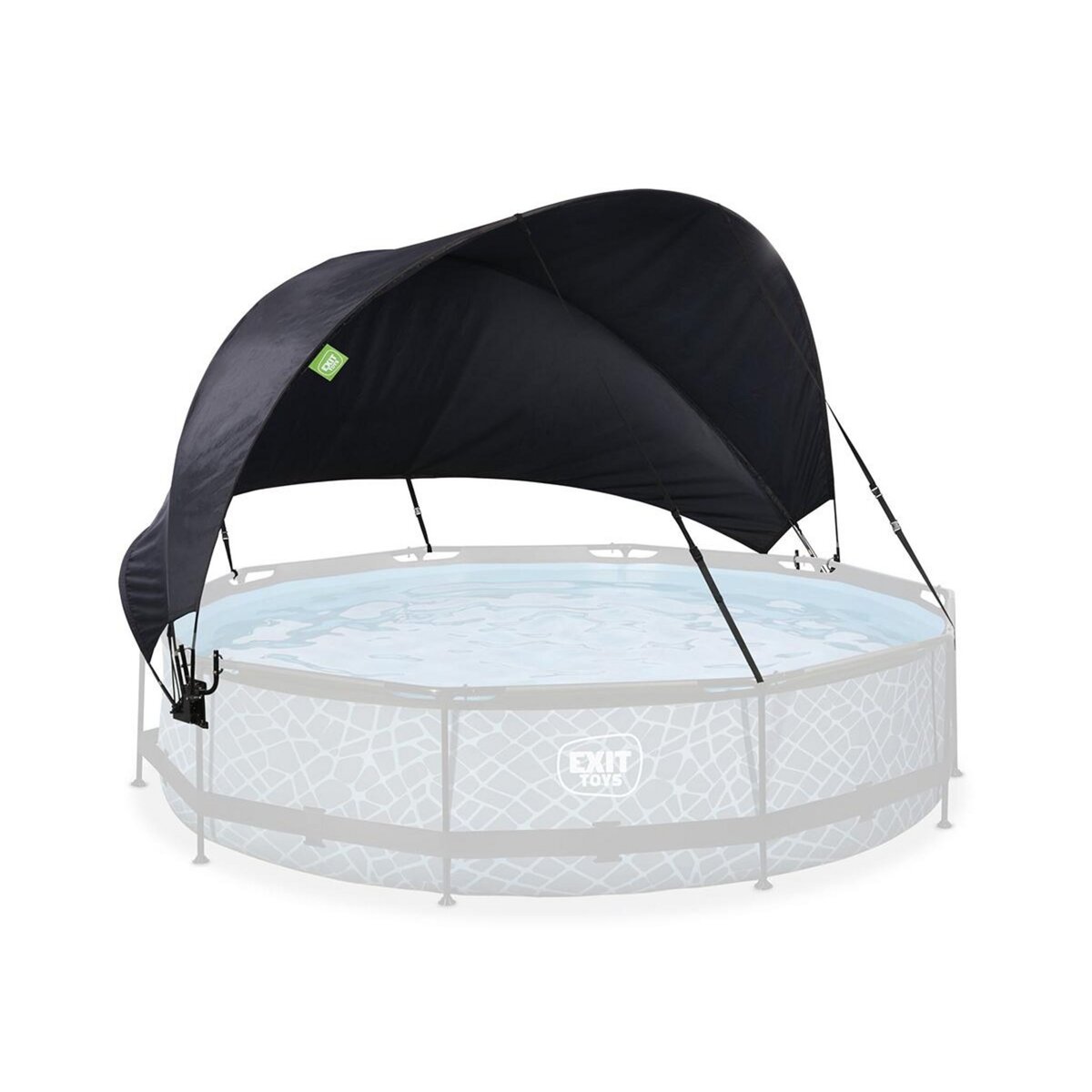 EXIT TOYS Voile d'ombrage pour piscine tubulaire ronde Ø 3,60 à 3,70 m - Exit Toys