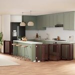 VIDAXL Barriere pour chien porte pliable 15 panneaux bois de peuplier