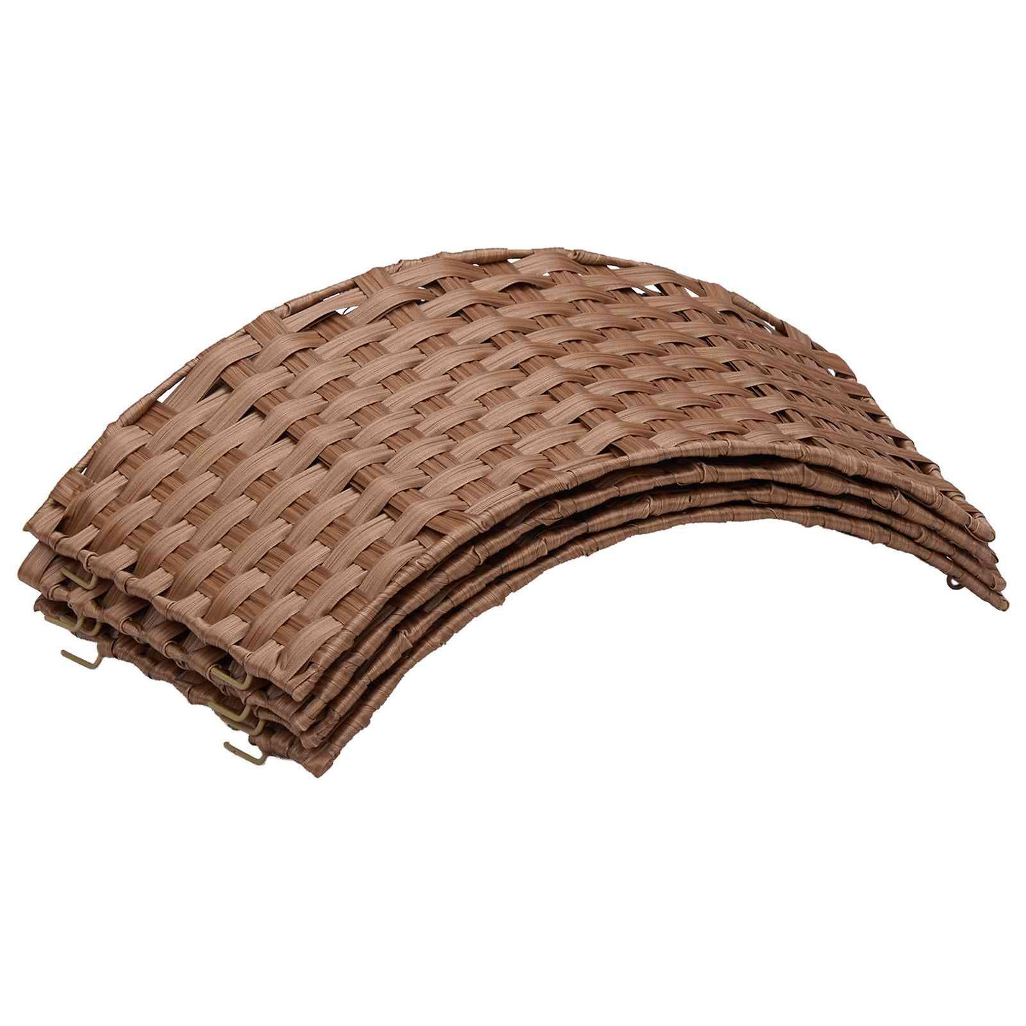 Voir la diapositive 4 : VIDAXL Collier de sapin de Noël Rond Marron Clair Diam. 45 x 22 cm