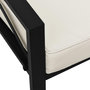Voir la diapositive 5 : VIDAXL Chaise de jardin avec coussins sable 68x76x79 cm acier