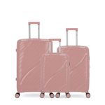 OBAGO OBAGO - LOT DE 3 - Valises grand format, weekend et cabine LYRA. Coloris disponibles : Jaune, Gris, Rouge, Orange, Rose, Noir