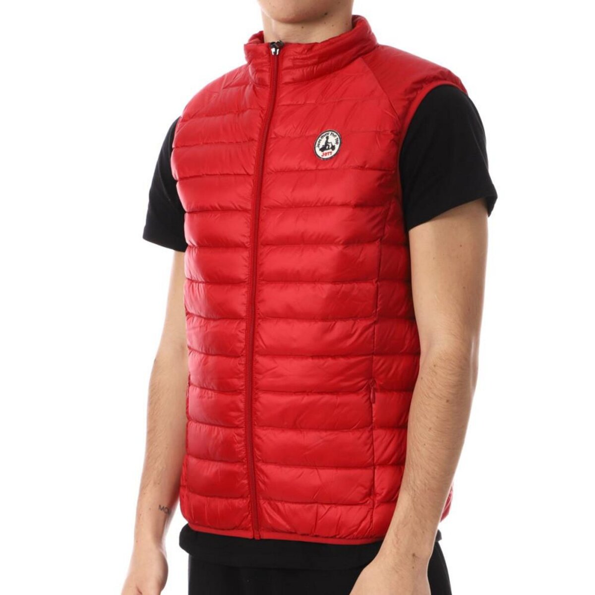 Doudoune moncler best sale sans manche rouge