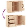 Voir la diapositive 5 : VIDAXL Buffet 111x34x75 cm Bois massif de pin