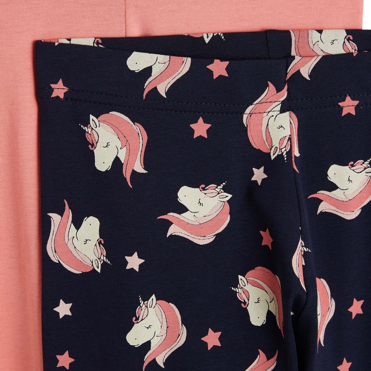 INEXTENSO Lot de 2 leggings licornes fille