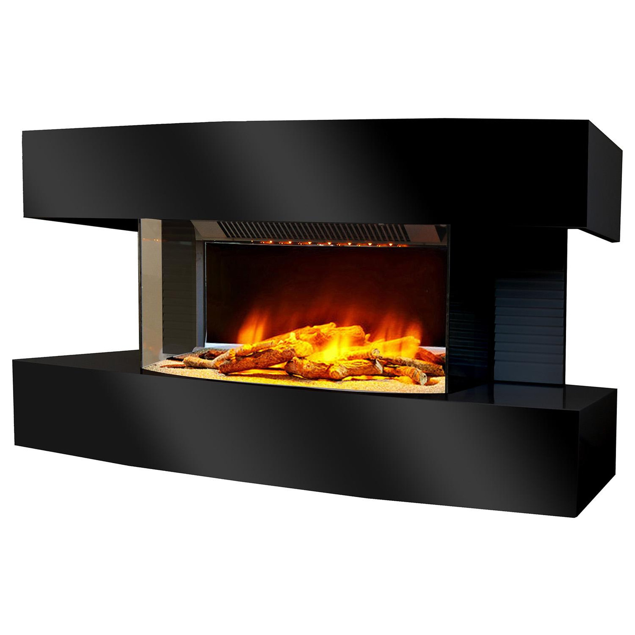 Chemin'arte Cheminée électrique 2000w noir - lounge medium noir