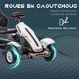 Voir la diapositive 6 : HOMCOM Kart à pédales enfant Go kart Formule 1 Racing passione italia pneus gonflables caoutchouc
