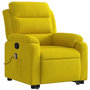 Voir la diapositive 4 : VIDAXL Fauteuil de massage inclinable Jaune Velours