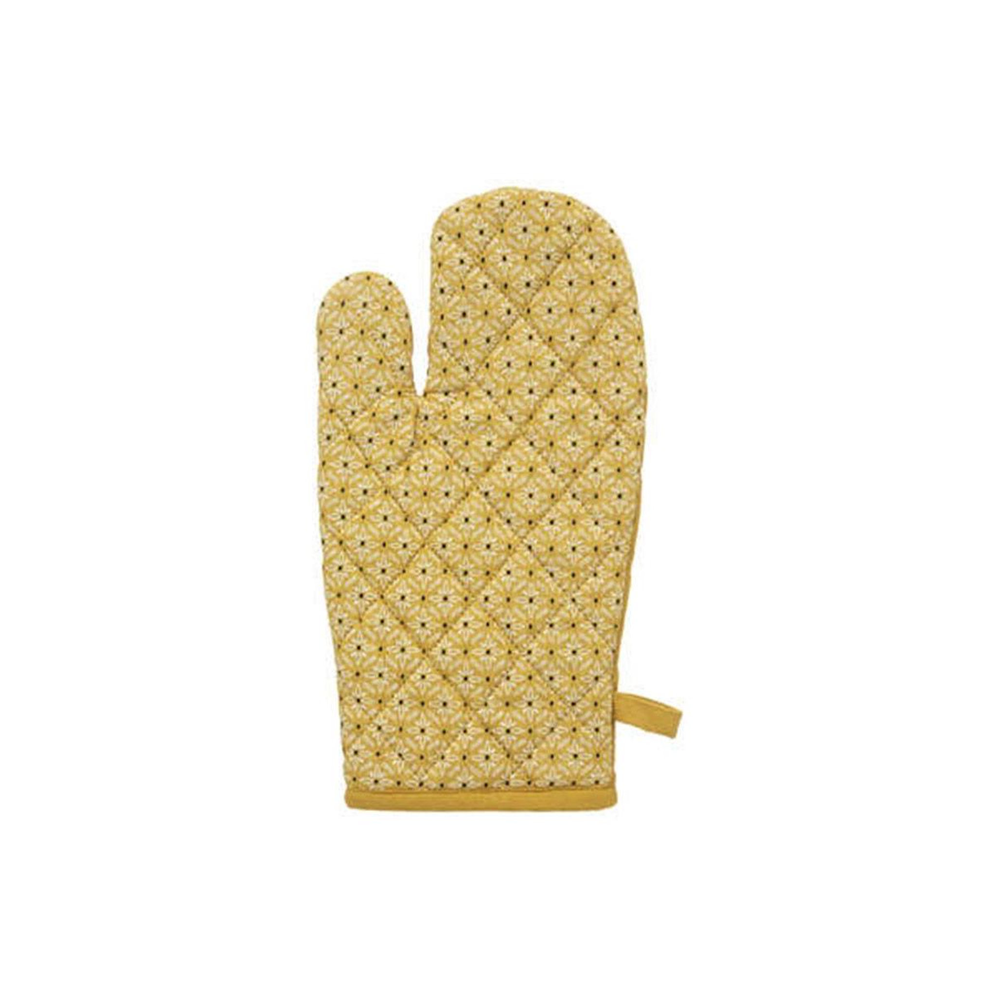 Voir la diapositive 3 : ATMOSPHERA Gant & manique imprimé  paty  32cm jaune ocre