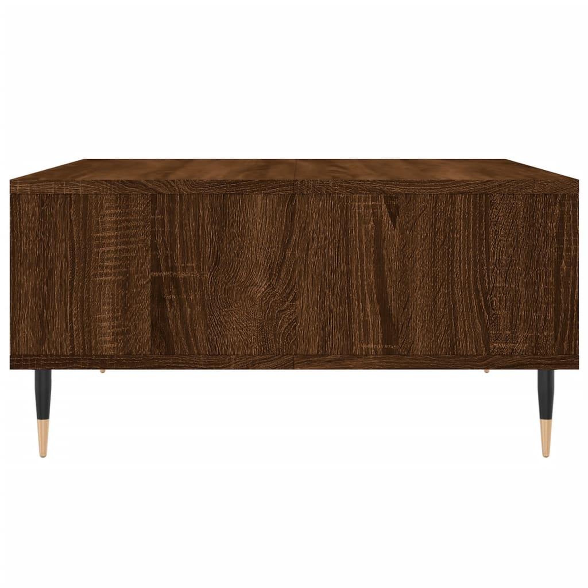 Voir la diapositive 5 : VIDAXL Table basse chene marron 60x60x30 cm bois d'ingenierie