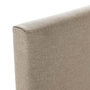 Voir la diapositive 4 : VS VENTA-STOCK Tête de lit Aura tapissée en tissu Beige 140x60 cm