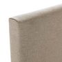 Voir la diapositive 4 : VS VENTA-STOCK Tête de lit Aura tapissée en tissu Beige 140x60 cm