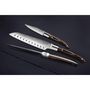 Voir la diapositive 2 : LAGUIOLE HERITAGE TB Couteau à steak 11cm Lag Expression bois noir lame Damas