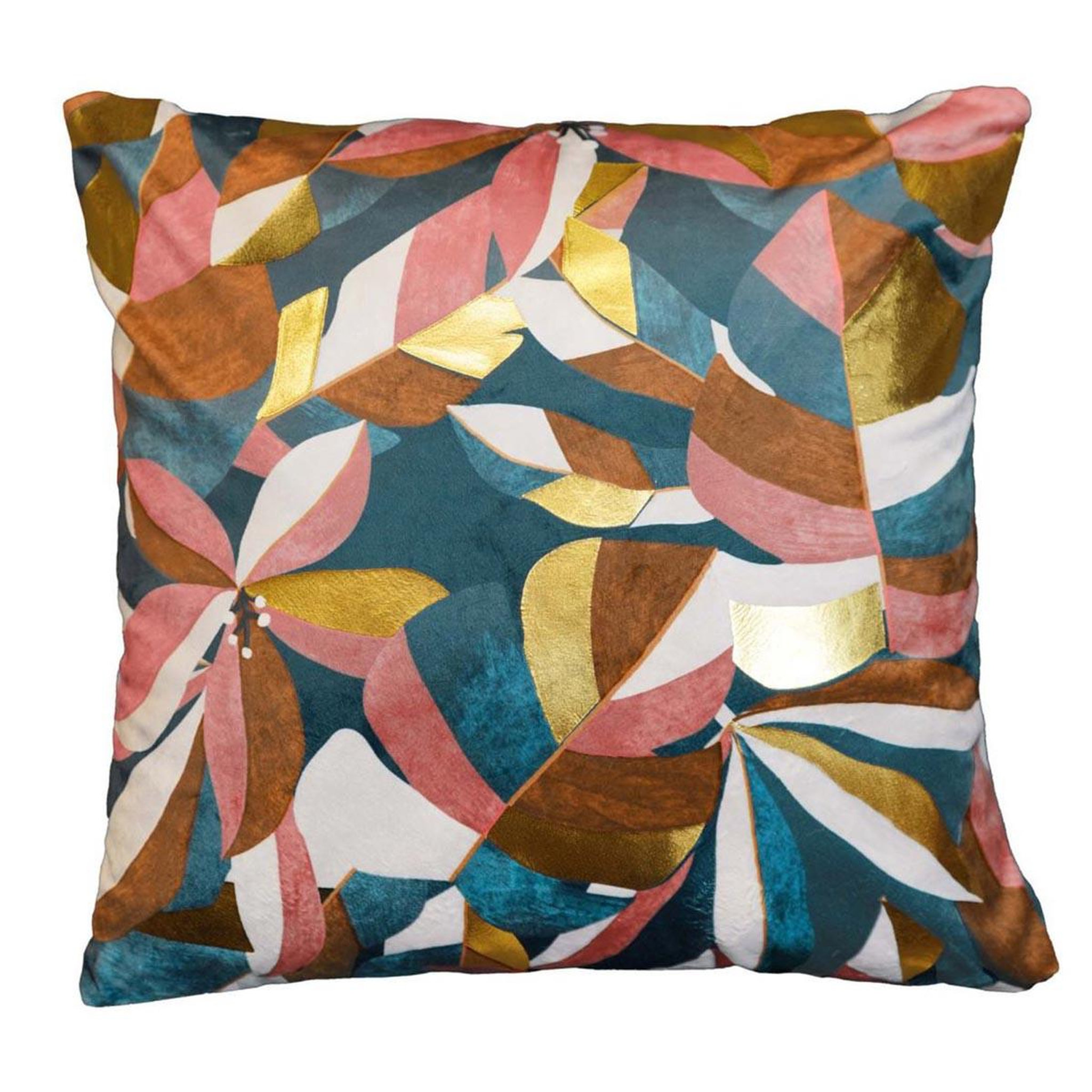 Douceur d'Intérieur Housse de coussin imprimée  rosia  40x40cm multicolore