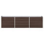 Voir la diapositive 2 : VIDAXL Lit sureleve de jardin Acier galvanise 240x40x45 cm Marron