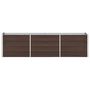 Voir la diapositive 2 : VIDAXL Lit sureleve de jardin Acier galvanise 240x40x45 cm Marron