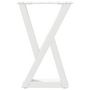 Voir la diapositive 5 : VIDAXL Pieds de table basse 2 pcs blanc 28x(42-43,3) cm acier