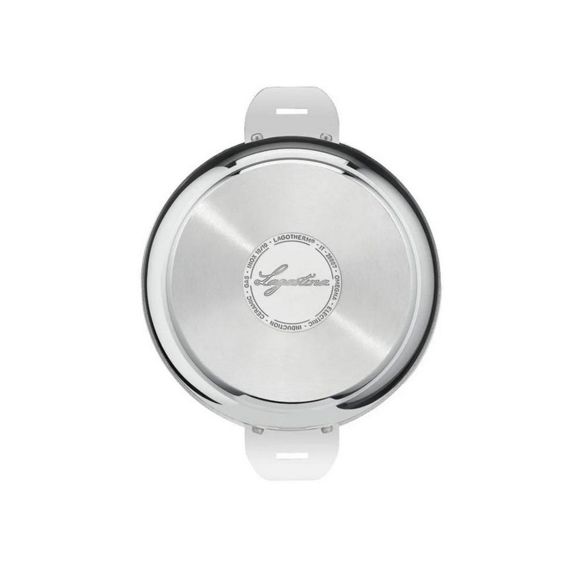 Lagostina Casserole inox 16cm sans poignée + couvercle - 12138031216