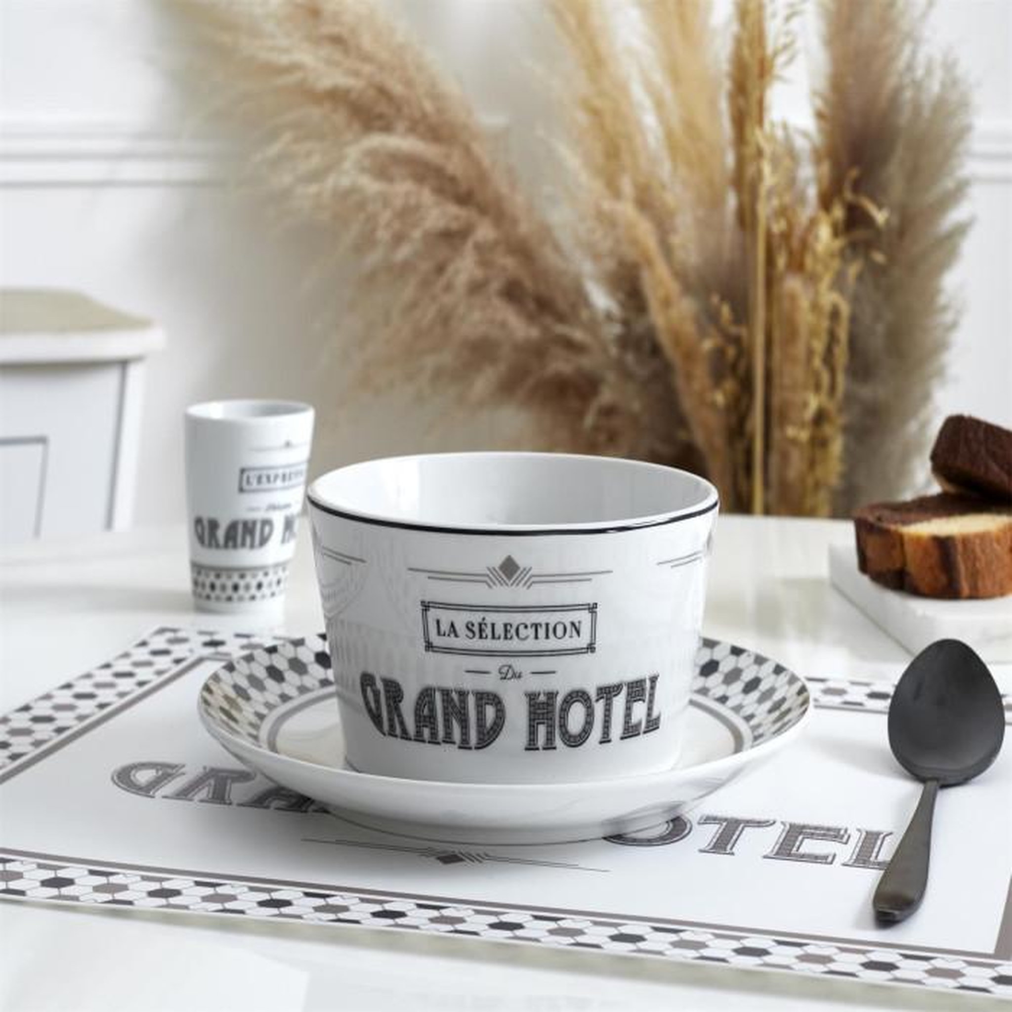 Voir la diapositive 3 : Paris Prix Lot de 6 Coupelles  Grand Hôtel  14cm Blanc
