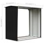 Voir la diapositive 6 : VIDAXL Abri de stockage a bois Acier galvanise 172x91x154cm Anthracite