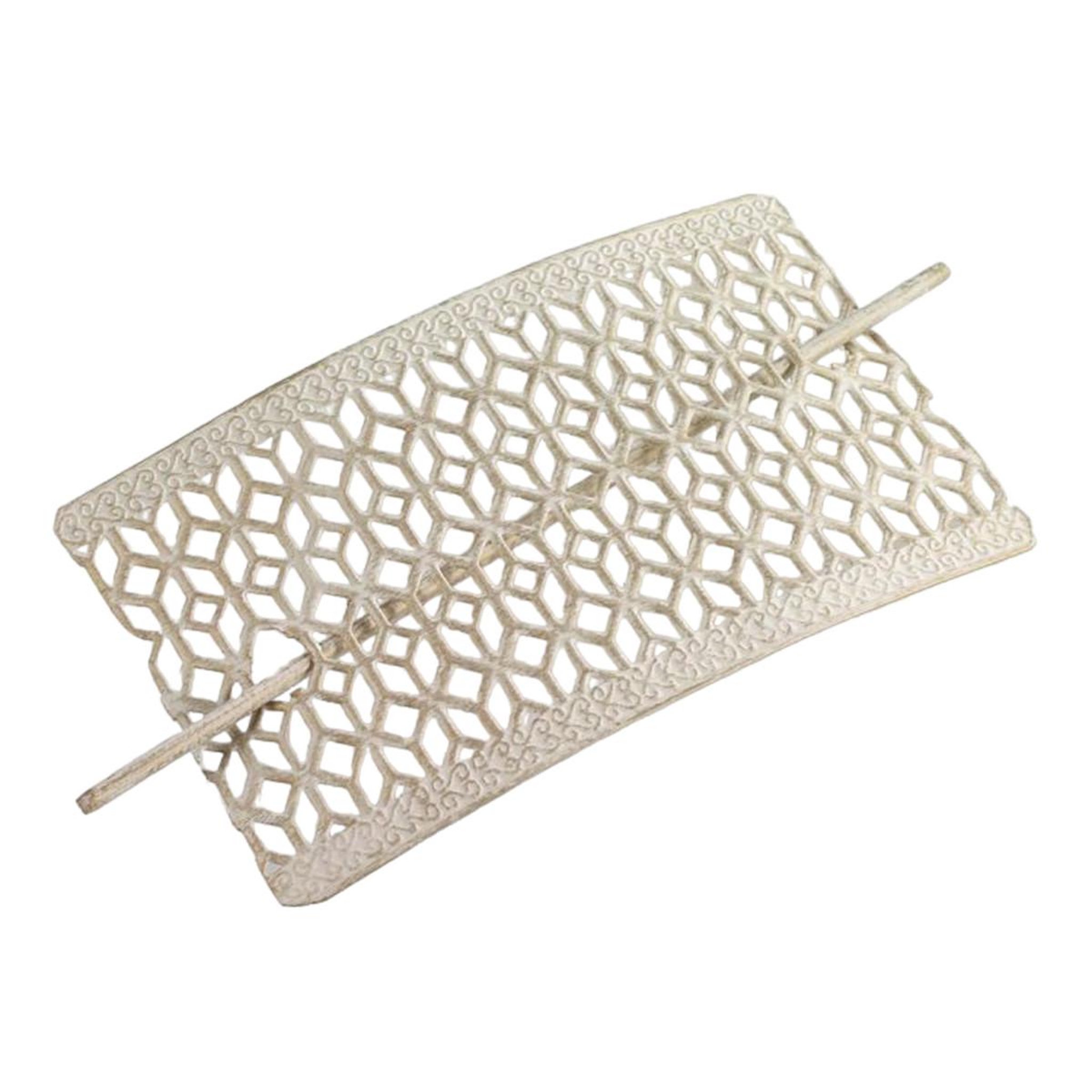 Douceur d'Intérieur Embrasse de rideau broche  ruchea  17cm blanc