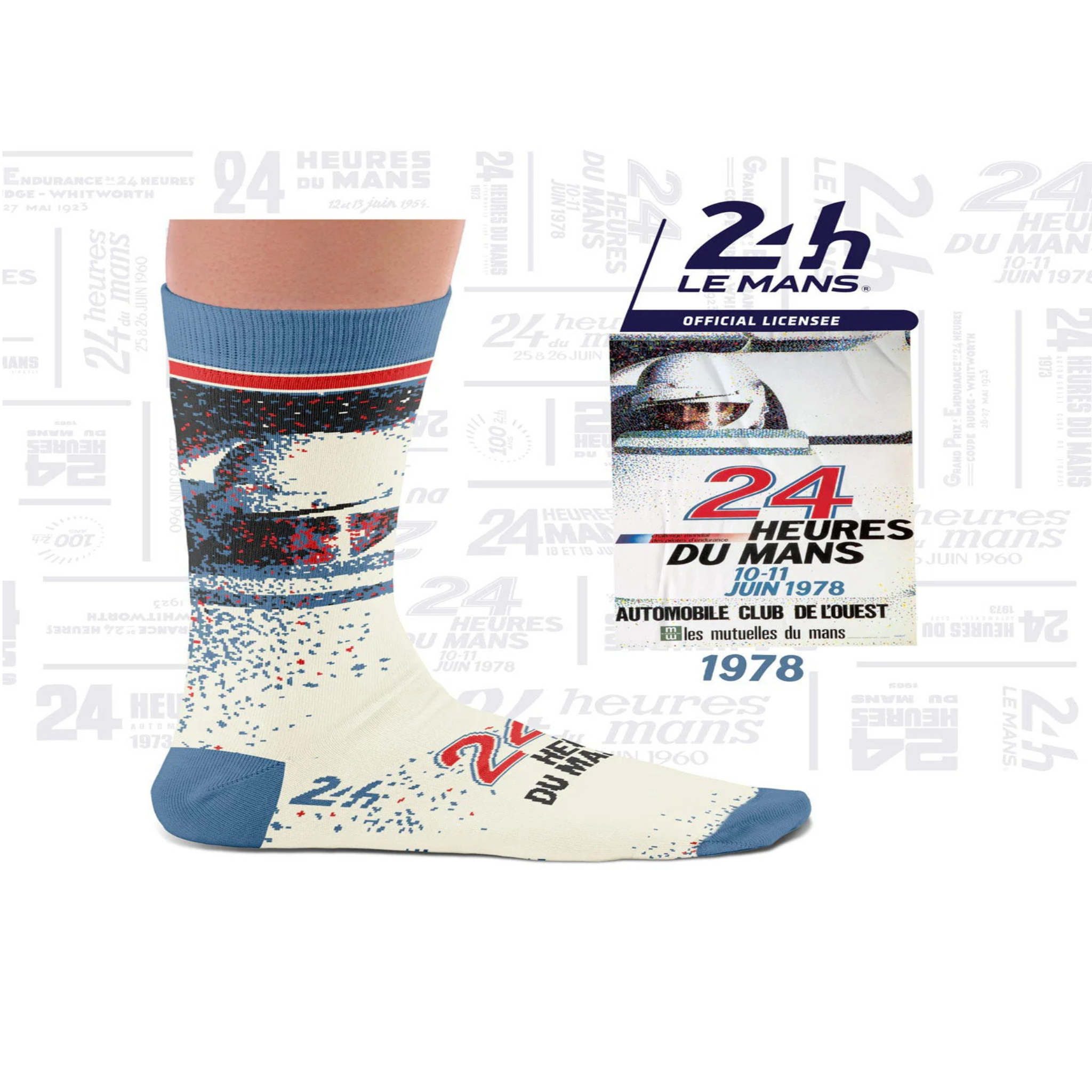 Voir la diapositive 4 : SOCK AFFAIRS Coffret chaussettes 24h le mans, les affiches iconiques