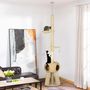 Voir la diapositive 2 : PAWHUT Arbre à chat style cosy naturel réglable H. 225-255 cm - niche, 2 rampes, plateforme, hamac - douce peluche courte beige