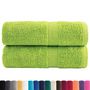 Voir la diapositive 2 : VIDAXL Serviettes de visage de qualité sup. SOLUND 2 pcs vert pomme