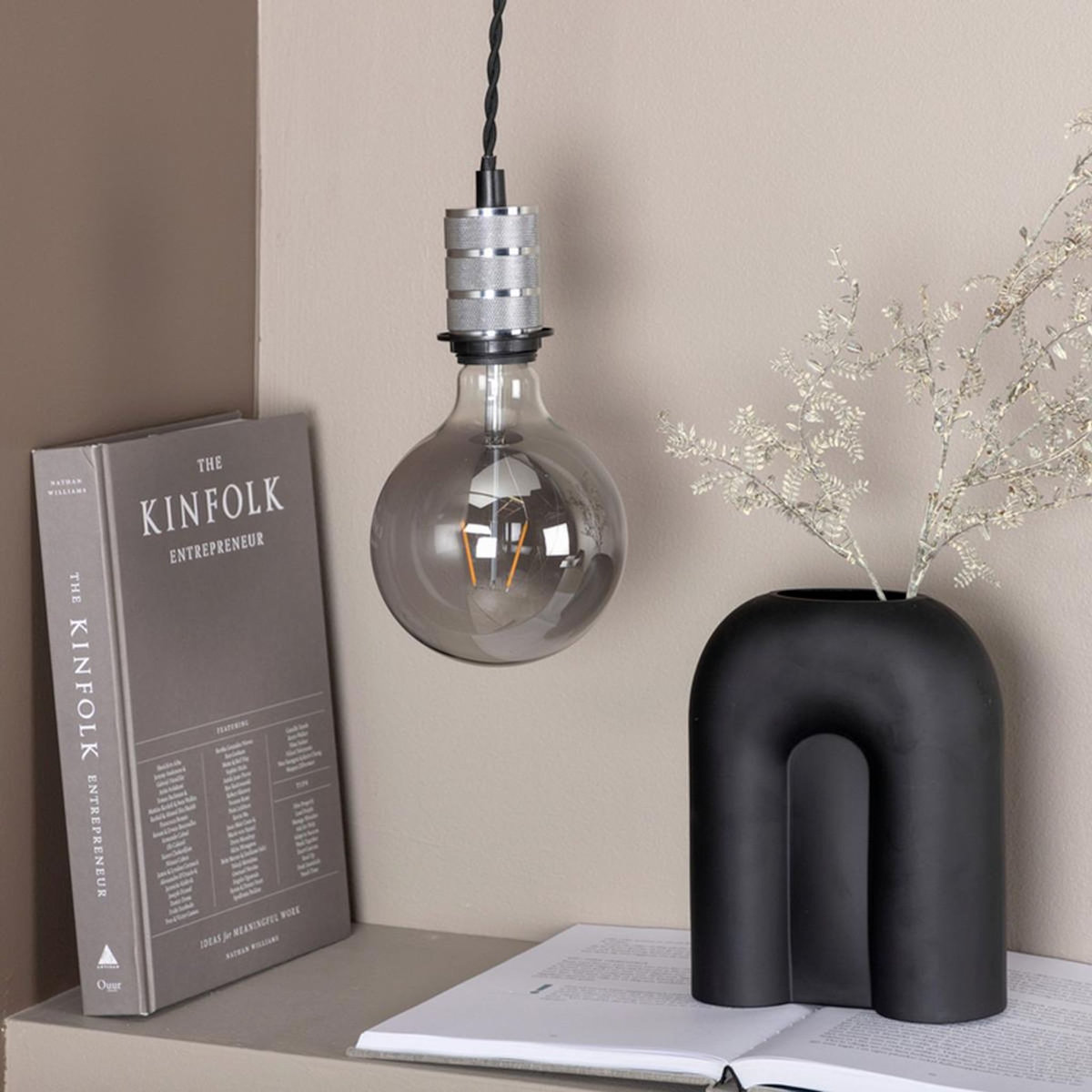 Paris Prix Suspension en Métal Brossé  Line  12cm Argent