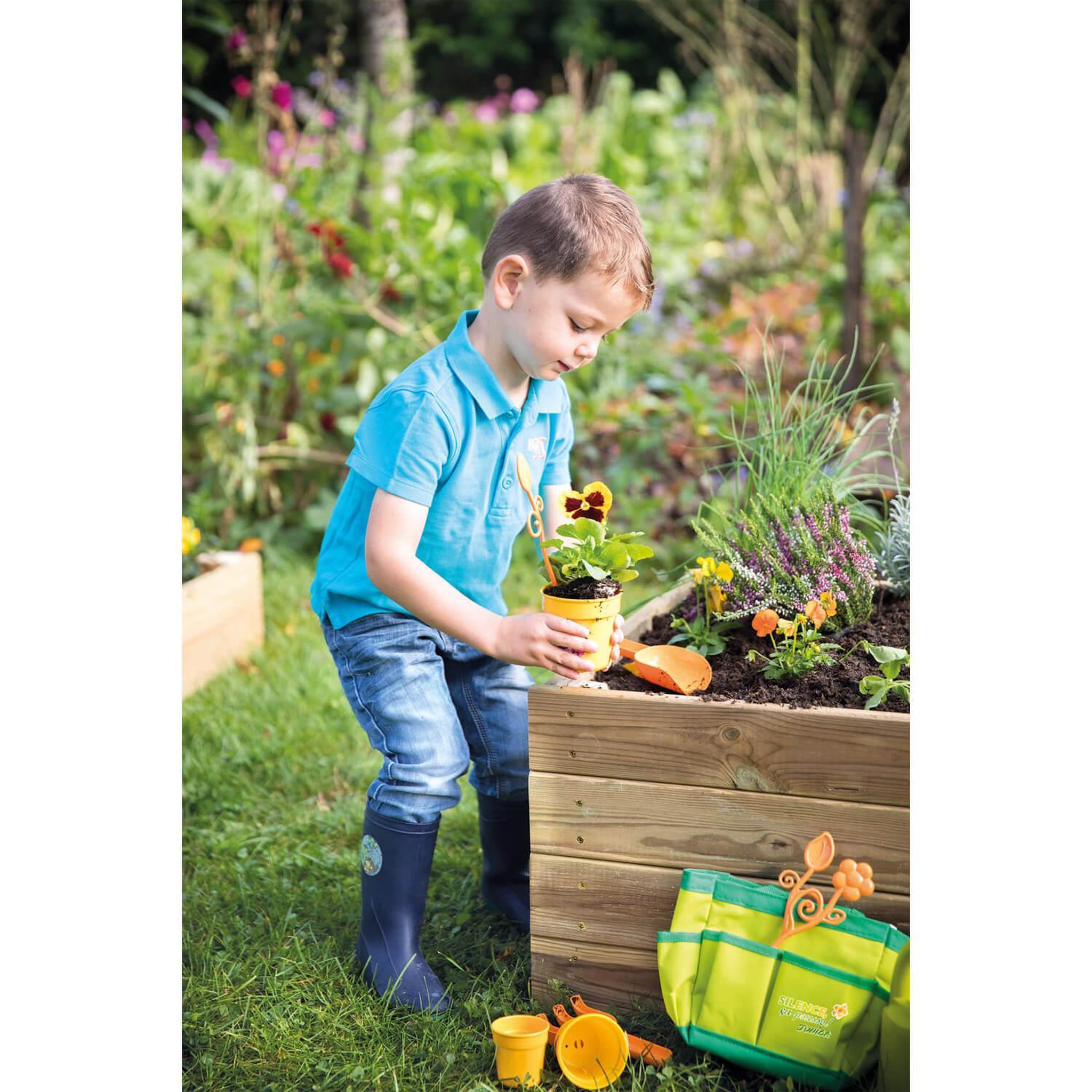 Voir la diapositive 6 : SMOBY Smoby - Silence ca Pousse - Sac de Jardinage en Tissu - Accessoires de Jardin + Livret Explicatif Inclus - Des 5 Ans - 870303