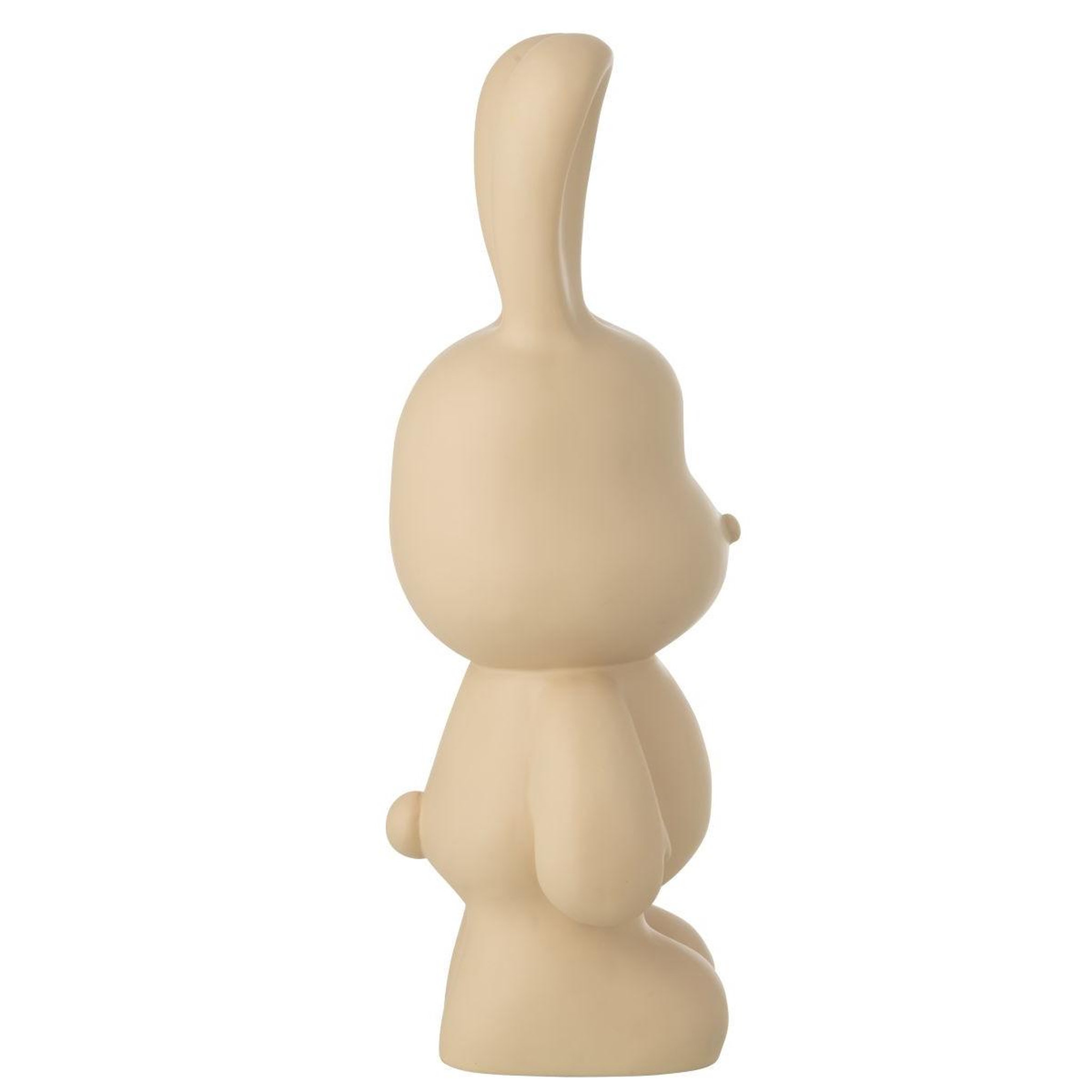 Voir la diapositive 2 : J-LINE Statue lapin en résine  eddy  59cm beige