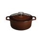 Voir la diapositive 2 : Chasseur Cocotte en fonte émaillée 20cm chocolat - PUC472079