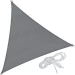 tectake Voile d'ombrage triangulaire, gris color_grey