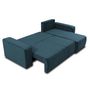 Voir la diapositive 3 : BEST MOBILIER Artemisa - canapé d'angle réversible 4 places - convertible avec coffre - en velours côtelé