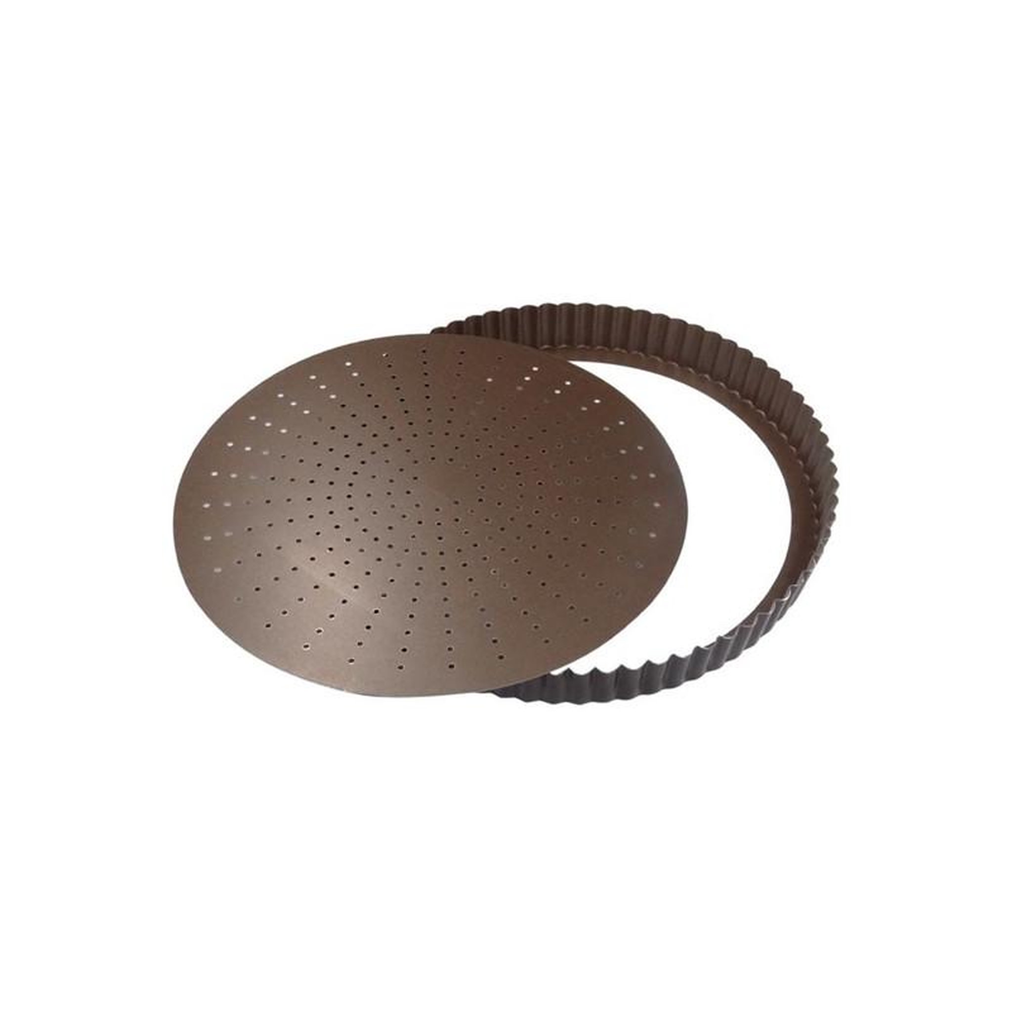 Gobel Tourtière cannelée perforée - anti adhérente - fond mobile - Ø 280 mm h GOBEL - 226441