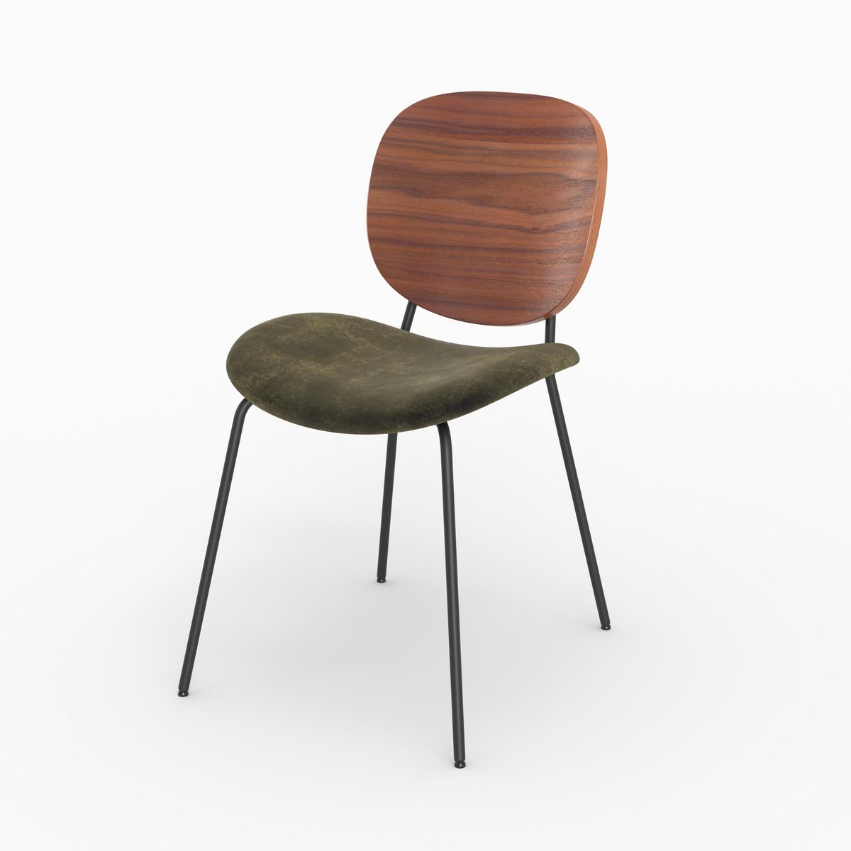 Rendez vous déco Lot de 2 chaises en velours jaune moutarde - Simone