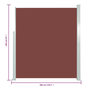 Voir la diapositive 6 : VIDAXL Auvent lateral retractable de patio 160x300 cm Marron