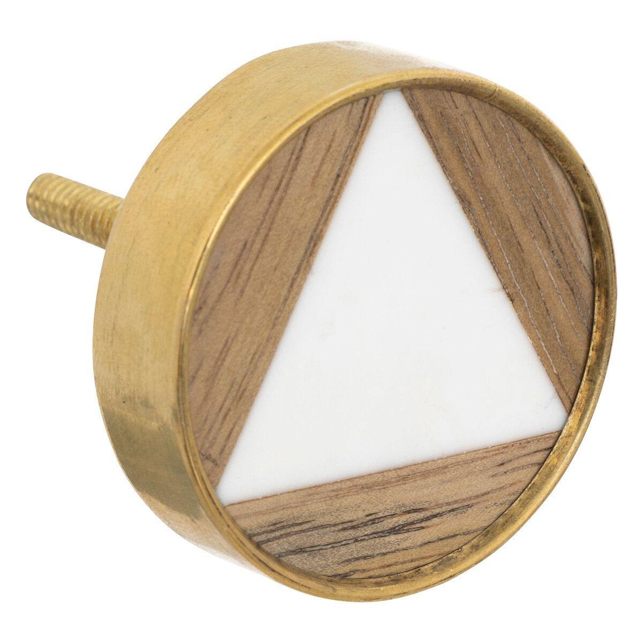 Voir la diapositive 2 : ATMOSPHERA Lot de 2 boutons de meuble  isla  3cm marron