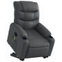 Voir la diapositive 3 : VIDAXL Fauteuil inclinable de massage Gris Similicuir