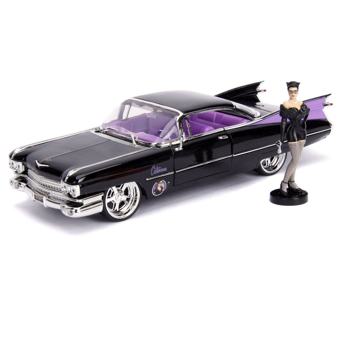 Z MODELS DISTRIBUTION Voiture miniature Cadillac 1959 + figurine Catwoman - 1/24ème