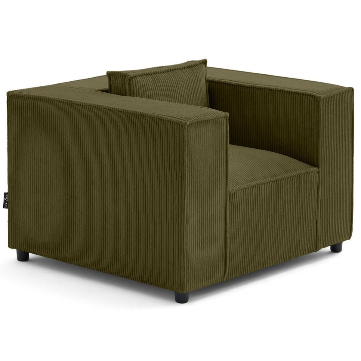 LISA DESIGN Stella - fauteuil en velours côtelé