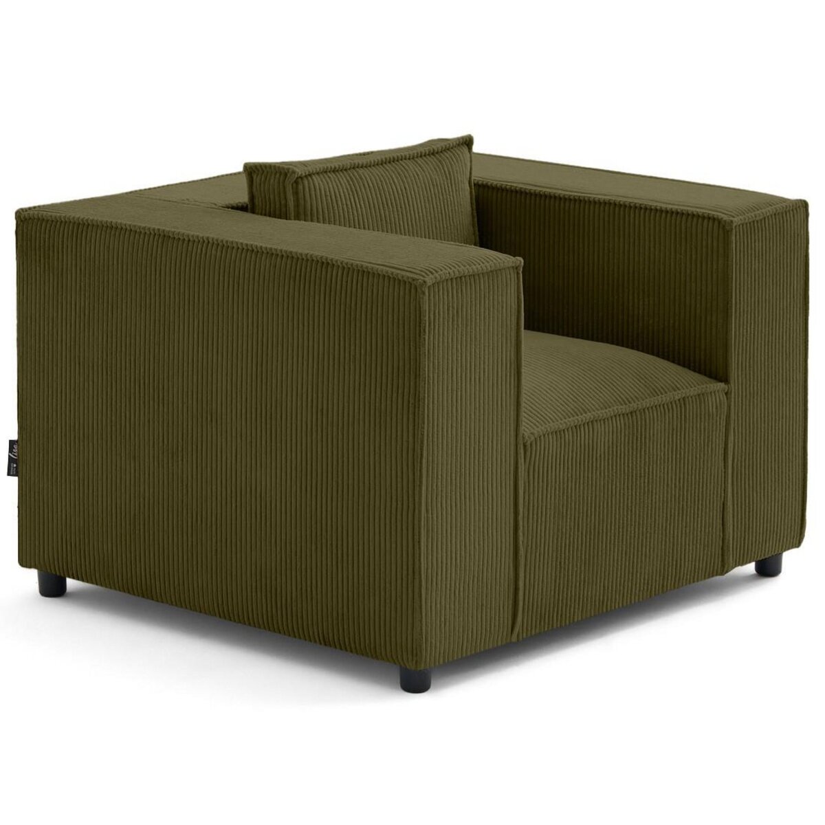 LISA DESIGN Stella - fauteuil en velours côtelé