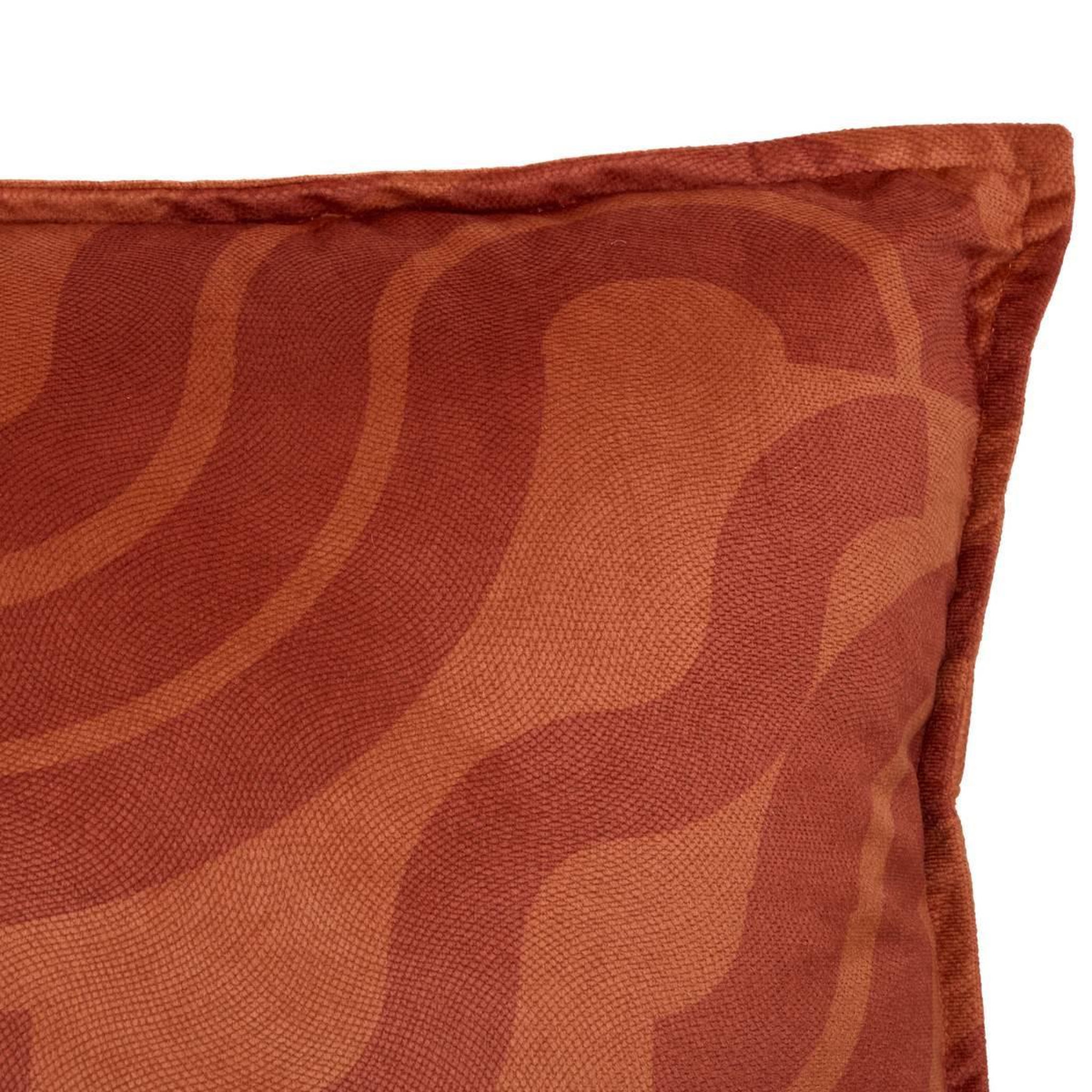 Voir la diapositive 2 : ATMOSPHERA Coussin Déco en Velours  Lilou  45x45cm Terracotta