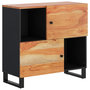 Voir la diapositive 2 : VIDAXL Buffet avec 2 portes 80x33x75 cm bois massif d'acacia
