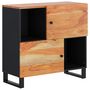 Voir la diapositive 2 : VIDAXL Buffet avec 2 portes 80x33x75 cm bois massif d'acacia