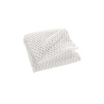 Paris Prix Plaid Flanelle en Relief  Mini Frosty  125x150cm Blanc