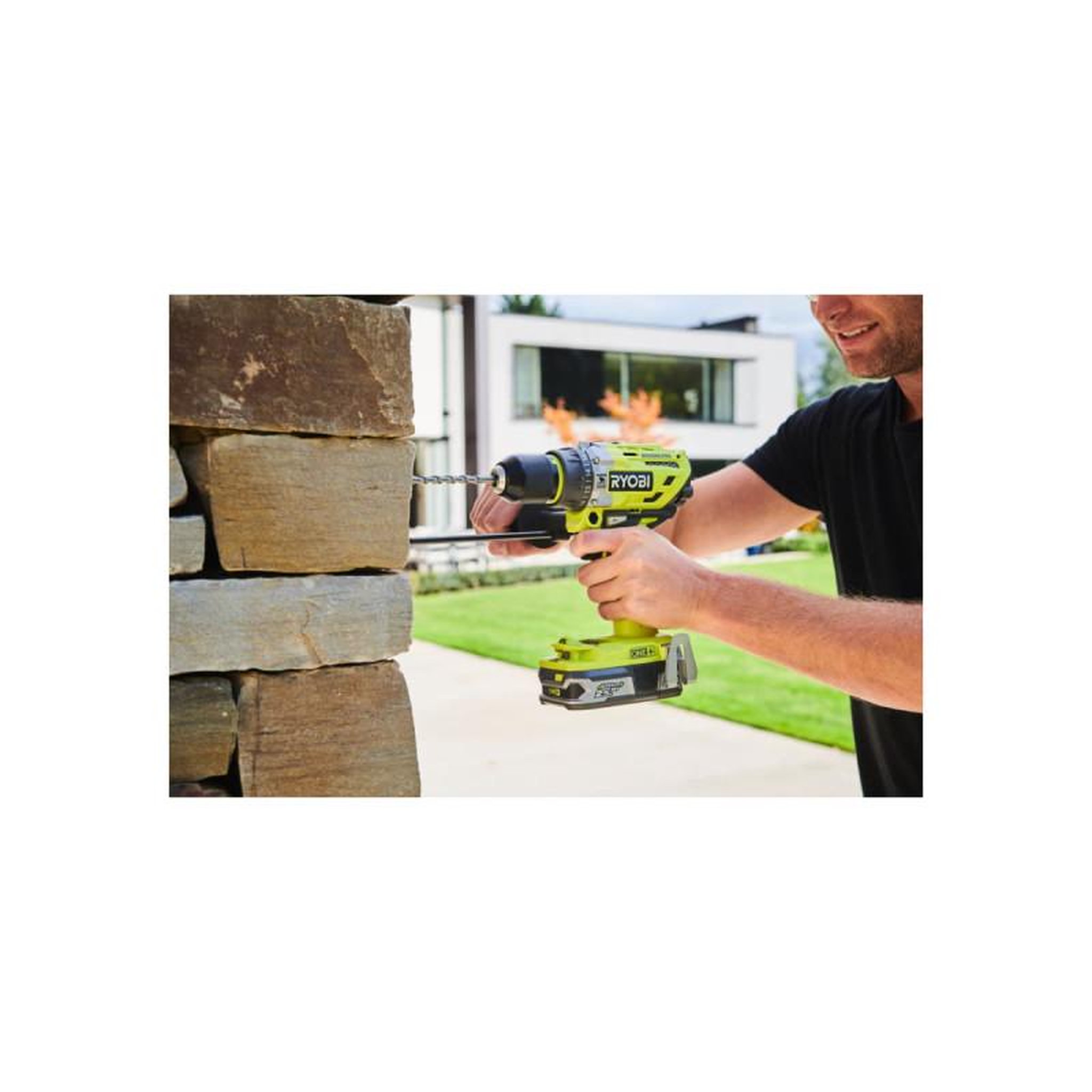 Voir la diapositive 4 : Ryobi Pack RYOBI Perceuse-visseuse percussion R18PD7-252S Brushless - 2 batteries 5.0 - 2.0Ah - Chargeur