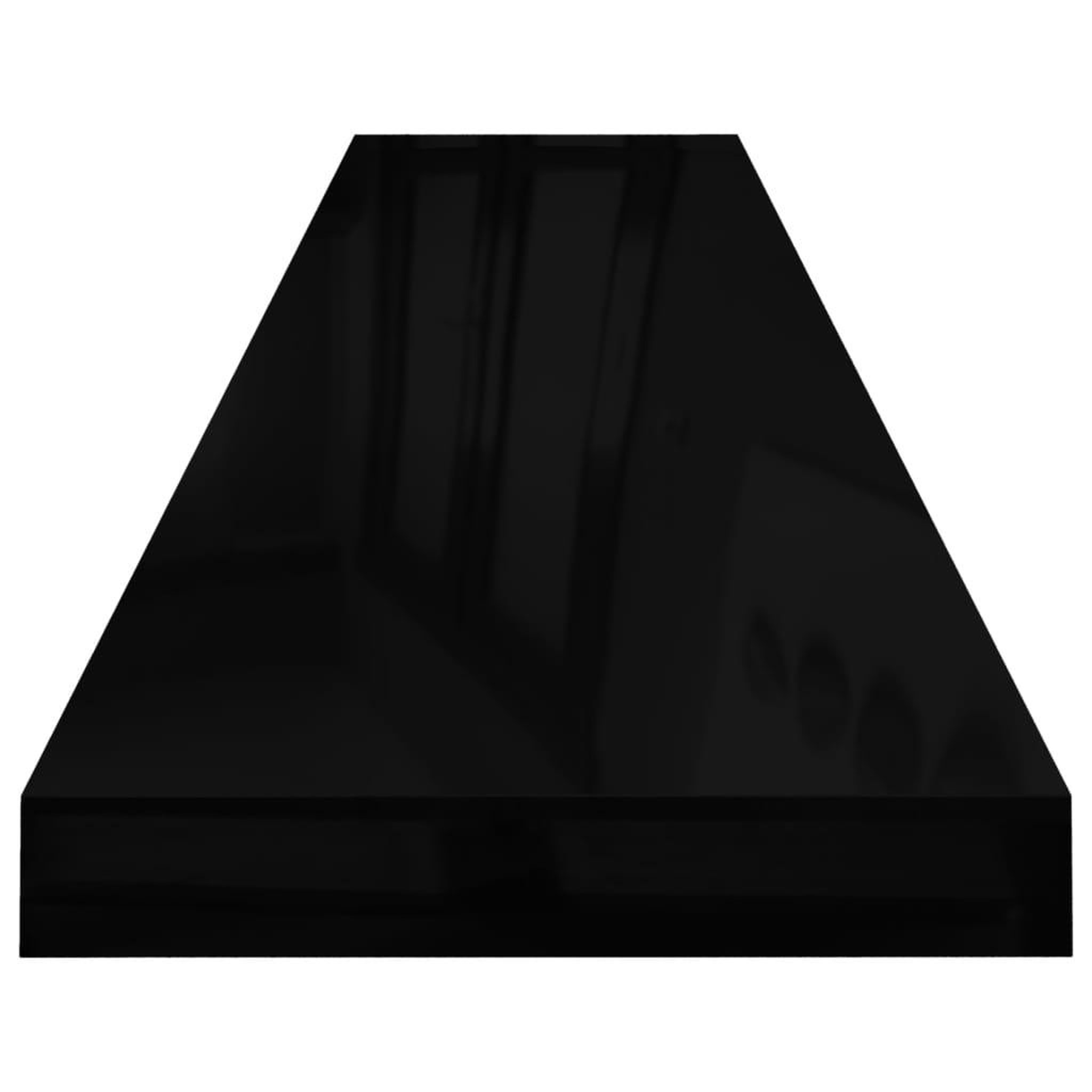 Voir la diapositive 5 : VIDAXL Etagere murale flottante 2 pcs Noir brillant 120x23,5x3,8cm MDF