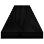 Voir la diapositive 5 : VIDAXL Etagere murale flottante 2 pcs Noir brillant 120x23,5x3,8cm MDF